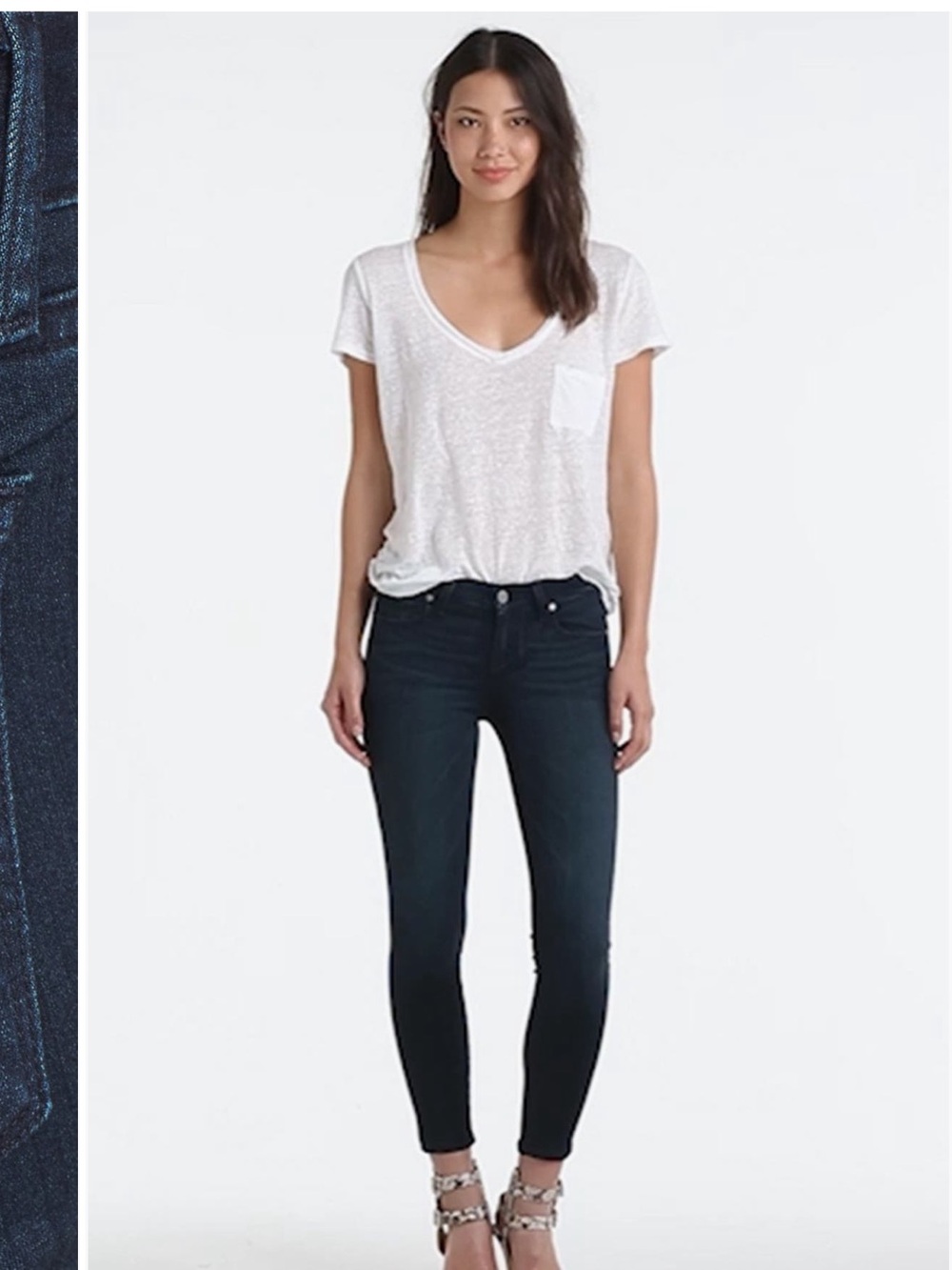 PAIGE Dark Indigo Skinny Jeans